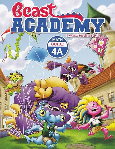 Beast Academy 4A–4D Guide and Practice 8-Book Set cover